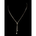 Silver Heart Drop Pendant Necklace With Adjustable Chain