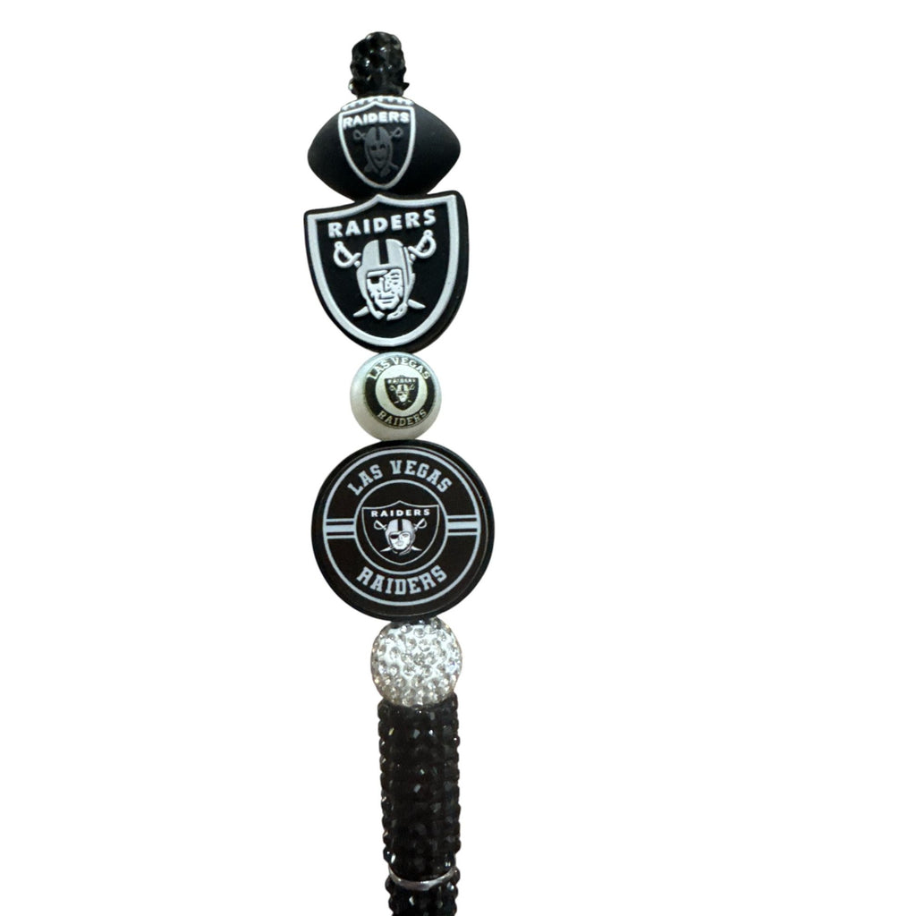 Las Vegas Raiders Bling Pen With Team Logos & Crystals NFL-Themed Writing Tool