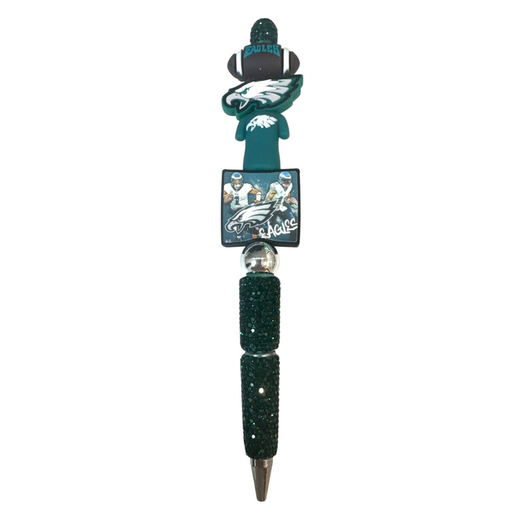 Philadelphia Eagles Glittery Ballpoint Pen With Team Logo & Player Graphics