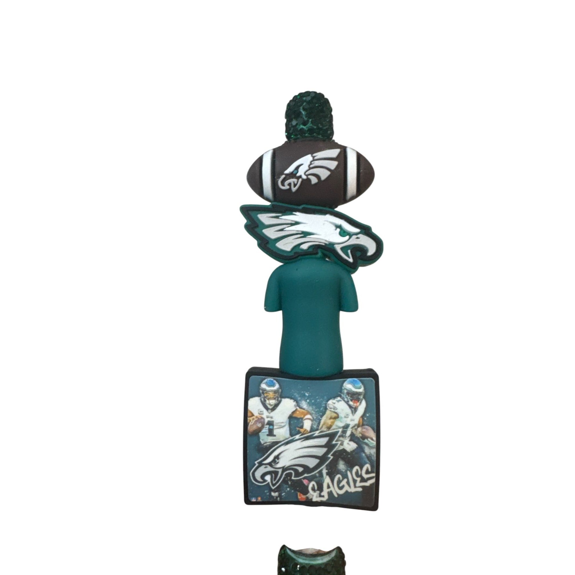 Philadelphia Eagles Glittery Ballpoint Pen With Team Logo & Player Graphics