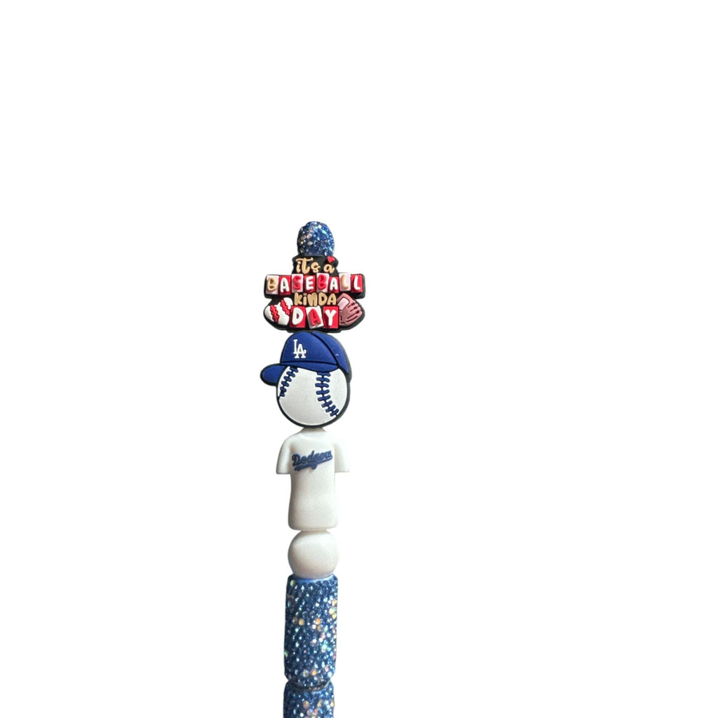 Its A Baseball Kinda Day LA Dodgers-Themed Glitter Pen