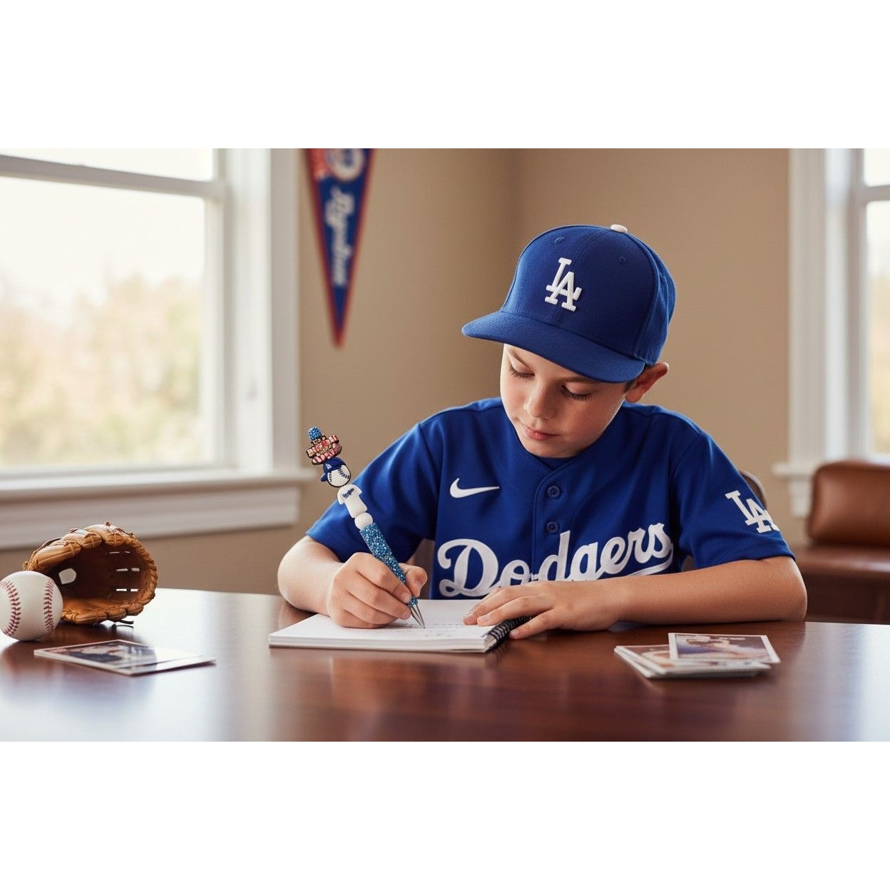Its A Baseball Kinda Day LA Dodgers-Themed Glitter Pen