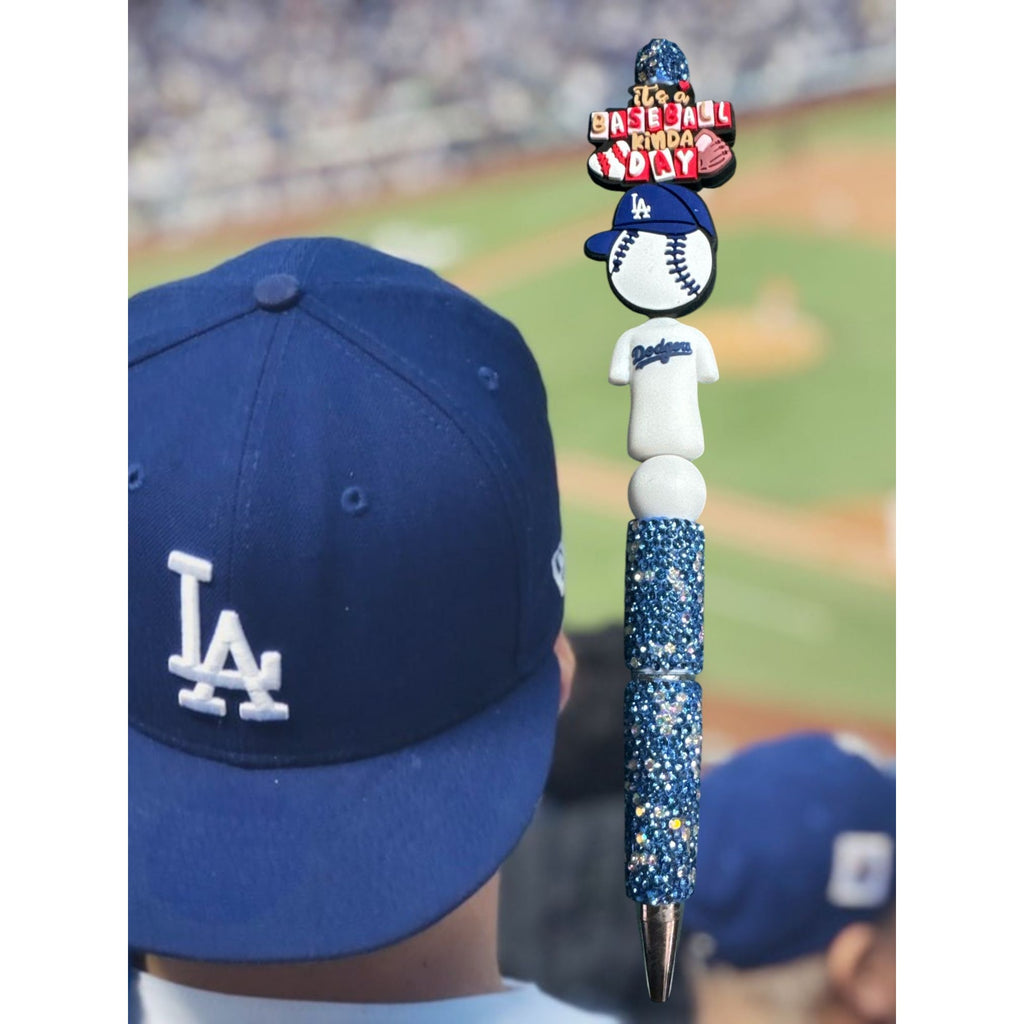 Its A Baseball Kinda Day LA Dodgers-Themed Glitter Pen