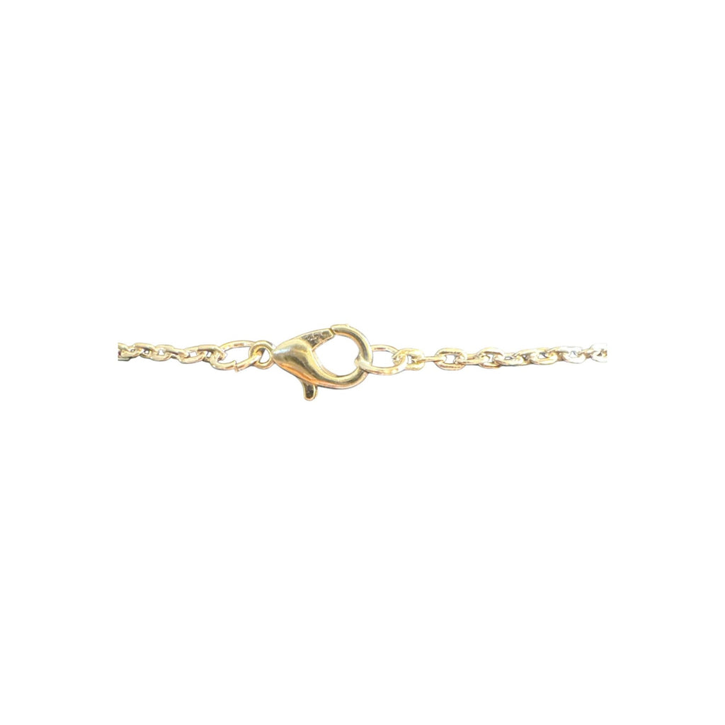 Moon Crescent Pendant Necklace With Intricate Design On Gold-Plated Chain Lobster Clasp Closure