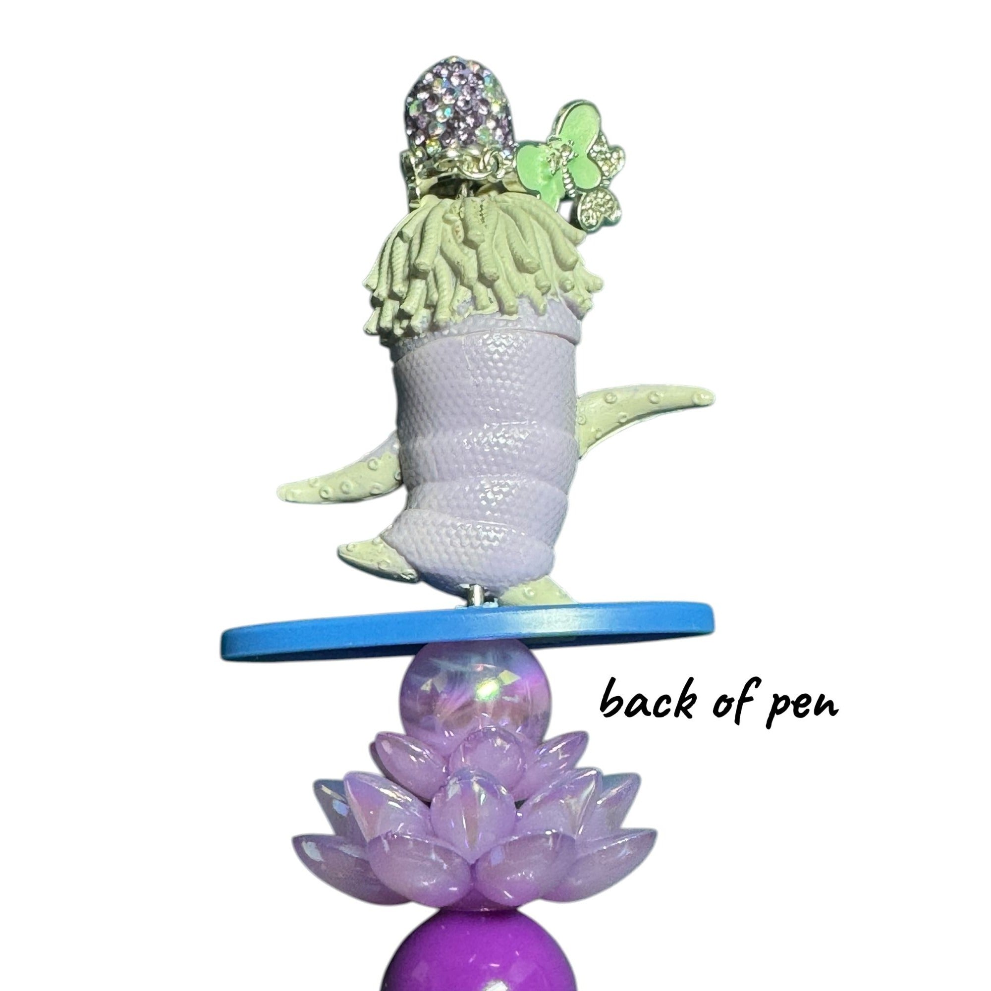 Boo from Monster Inc.-Inspired Decorative Pen with Glitter Handle & 3D Design - Purple & Gold Color