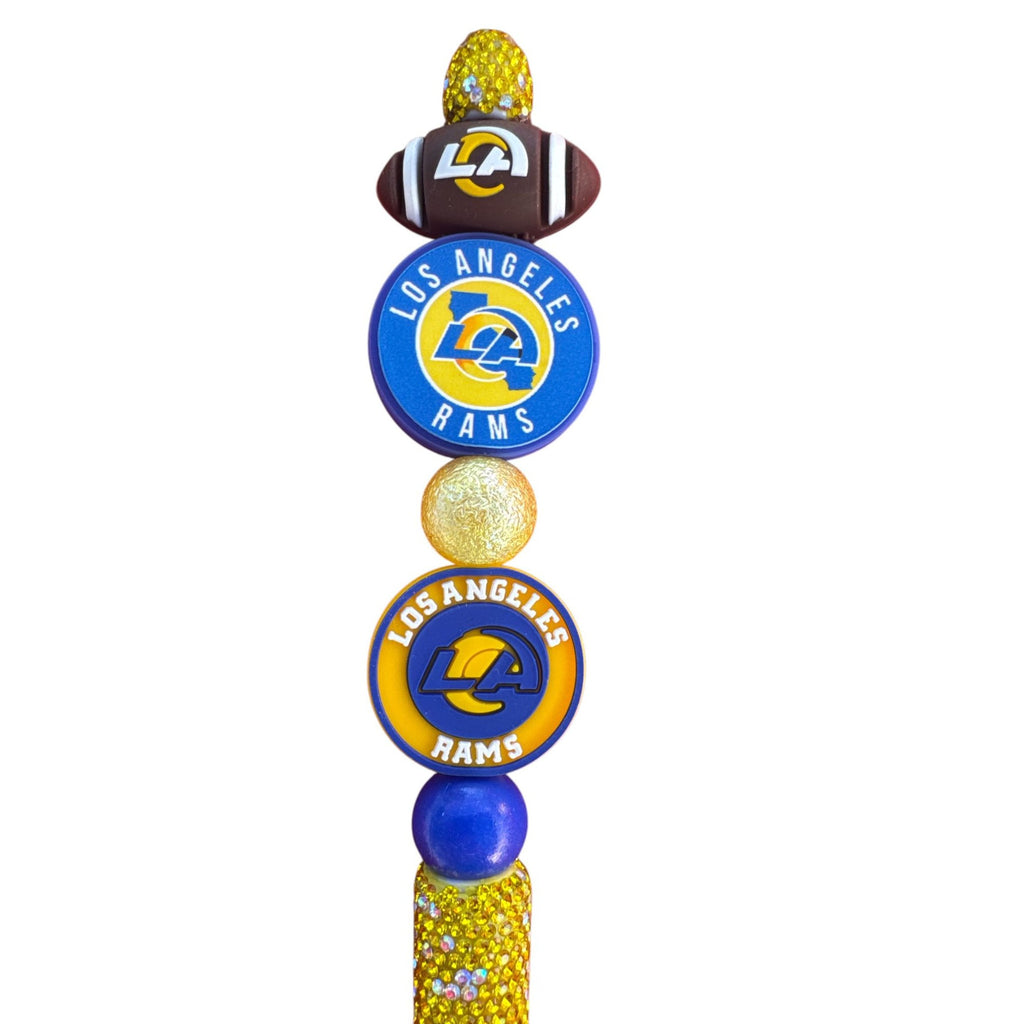 Los Angeles Rams Bedazzled Pen With Team Logos & Football Accents