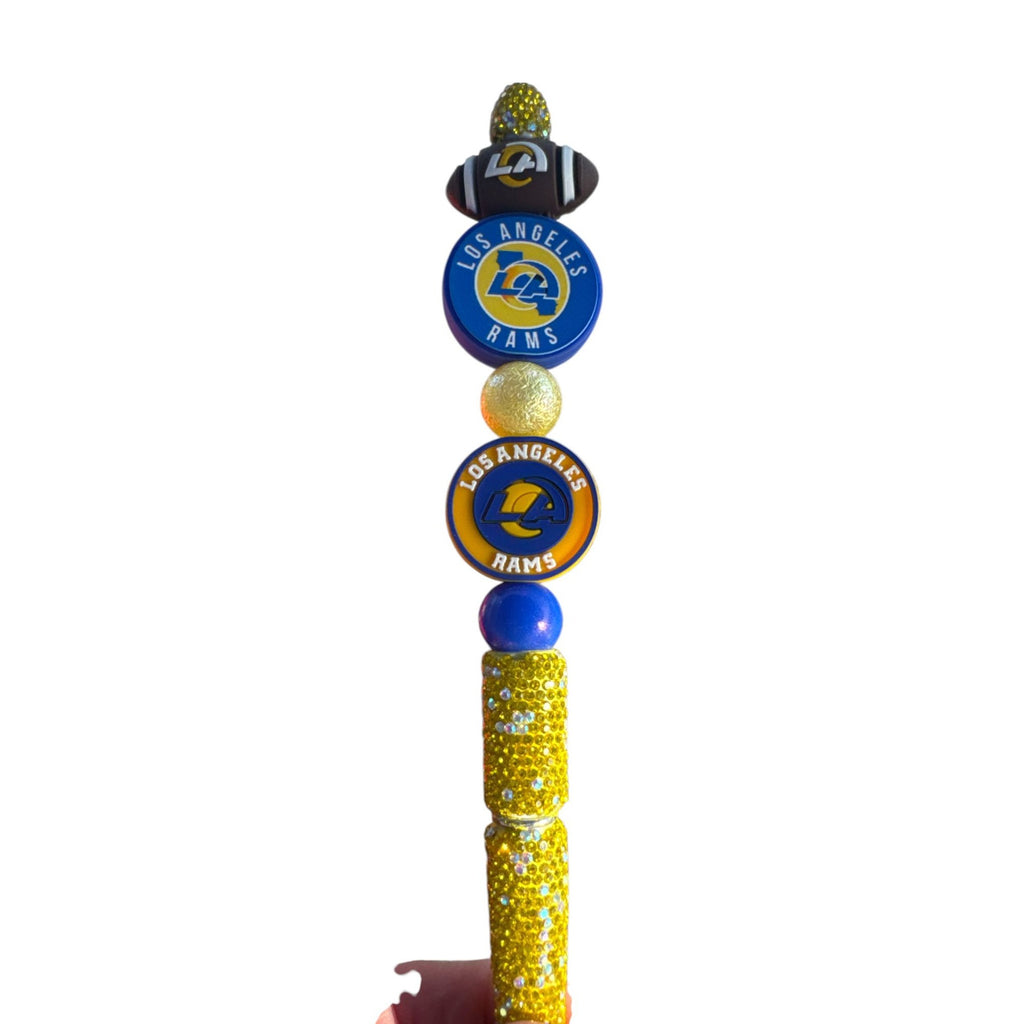 Los Angeles Rams Bedazzled Pen With Team Logos & Football Accents