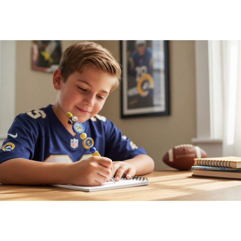 Los Angeles Rams Bedazzled Pen With Team Logos & Football Accents