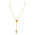 Gold-Plated Rosary Necklace With Cross Pendant And Virgin Mary Medal
