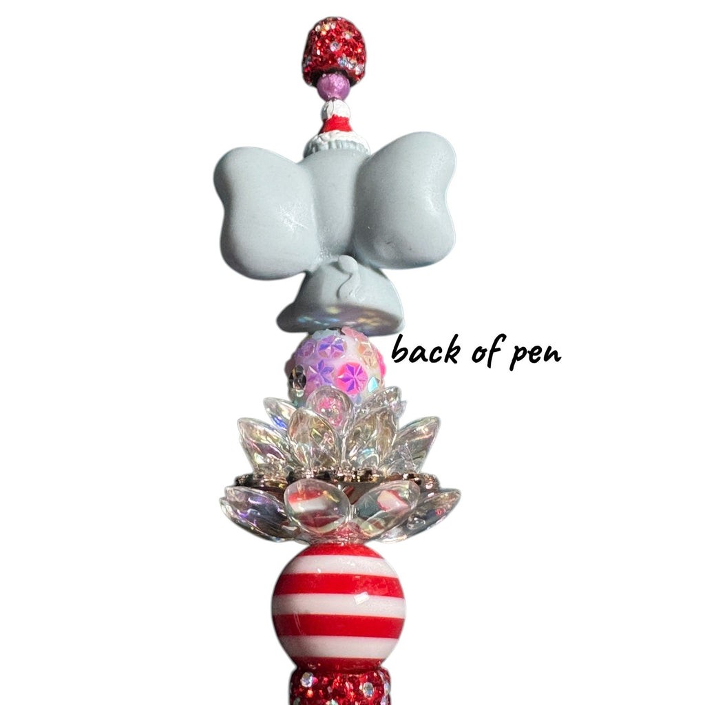 Handcrafted Elephant-Themed Decorative Pen With Red Crystal Accents For Writing & Gifting