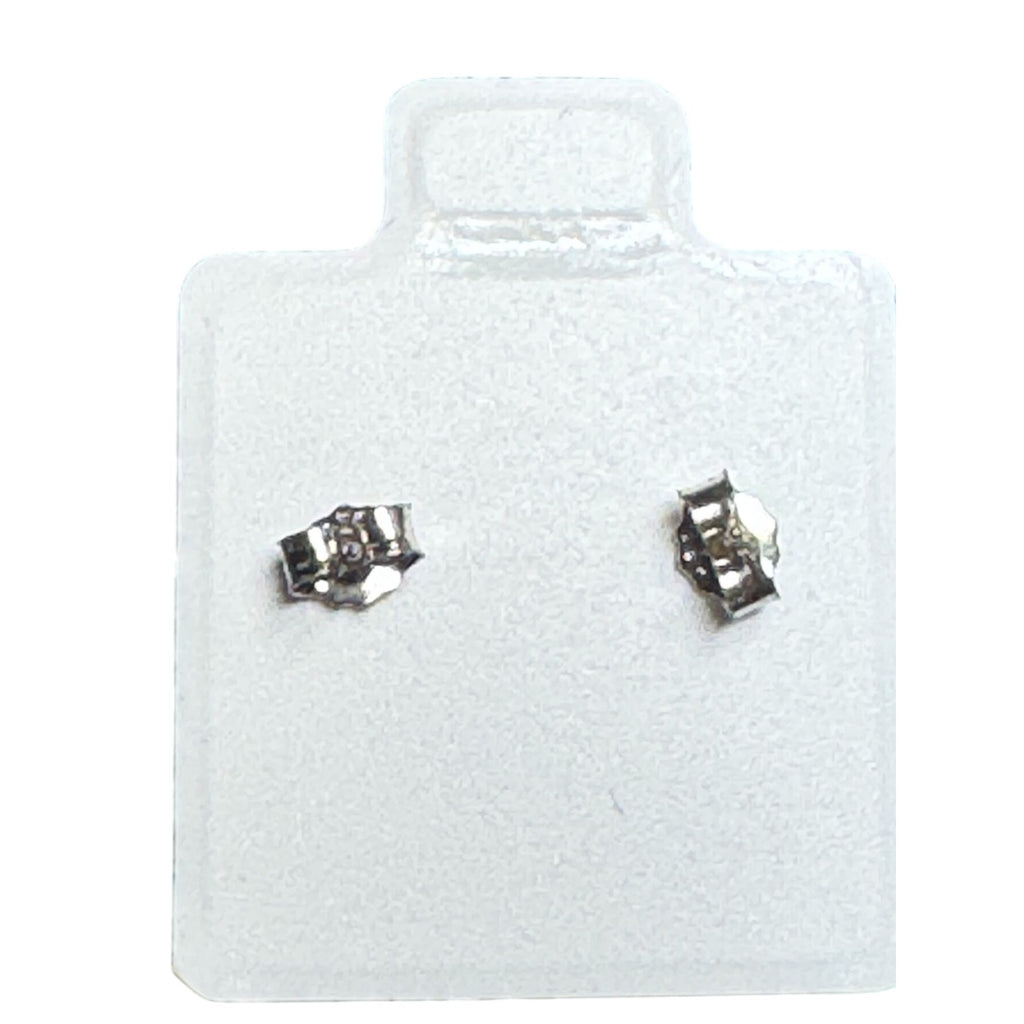 Sterling Silver Round Cubic Zirconia Stud Earrings 6mm Sparkle Jewelry