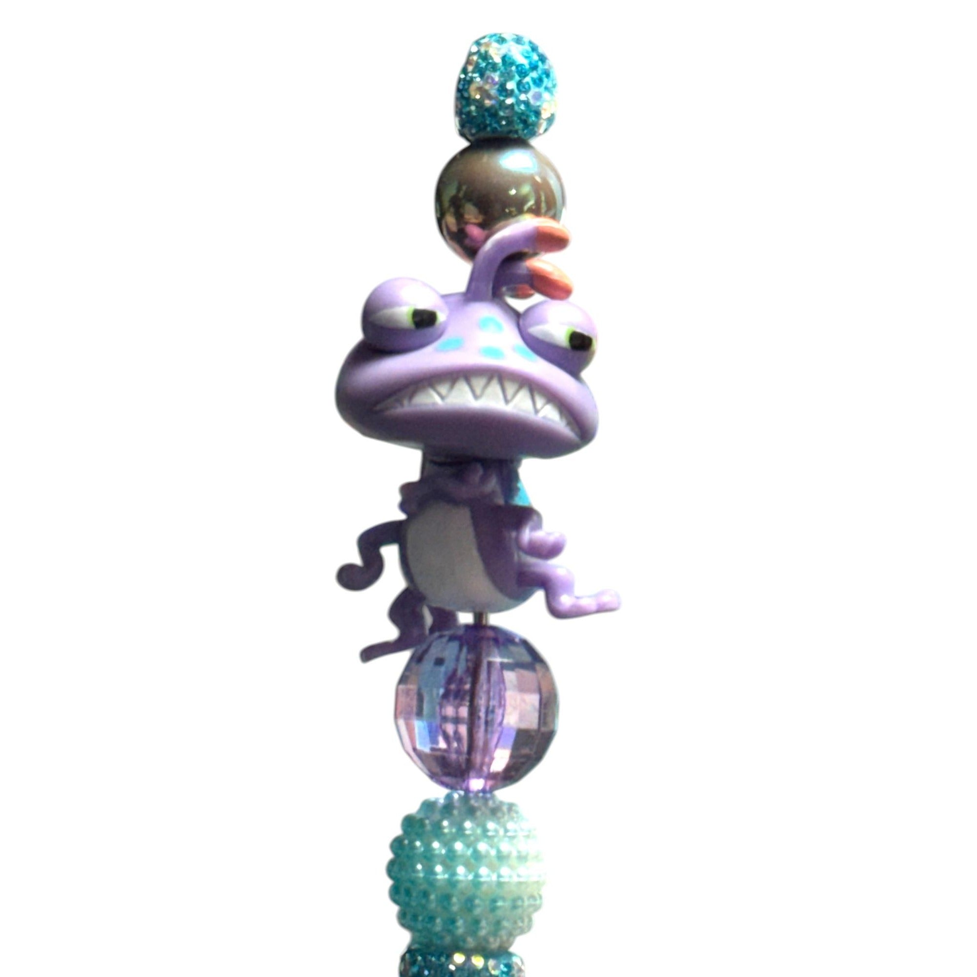 Randall Boggs from the Disney/Pixar movie Monsters, Inc. Purple & Teal Beaded Pen for Kids or Collectors