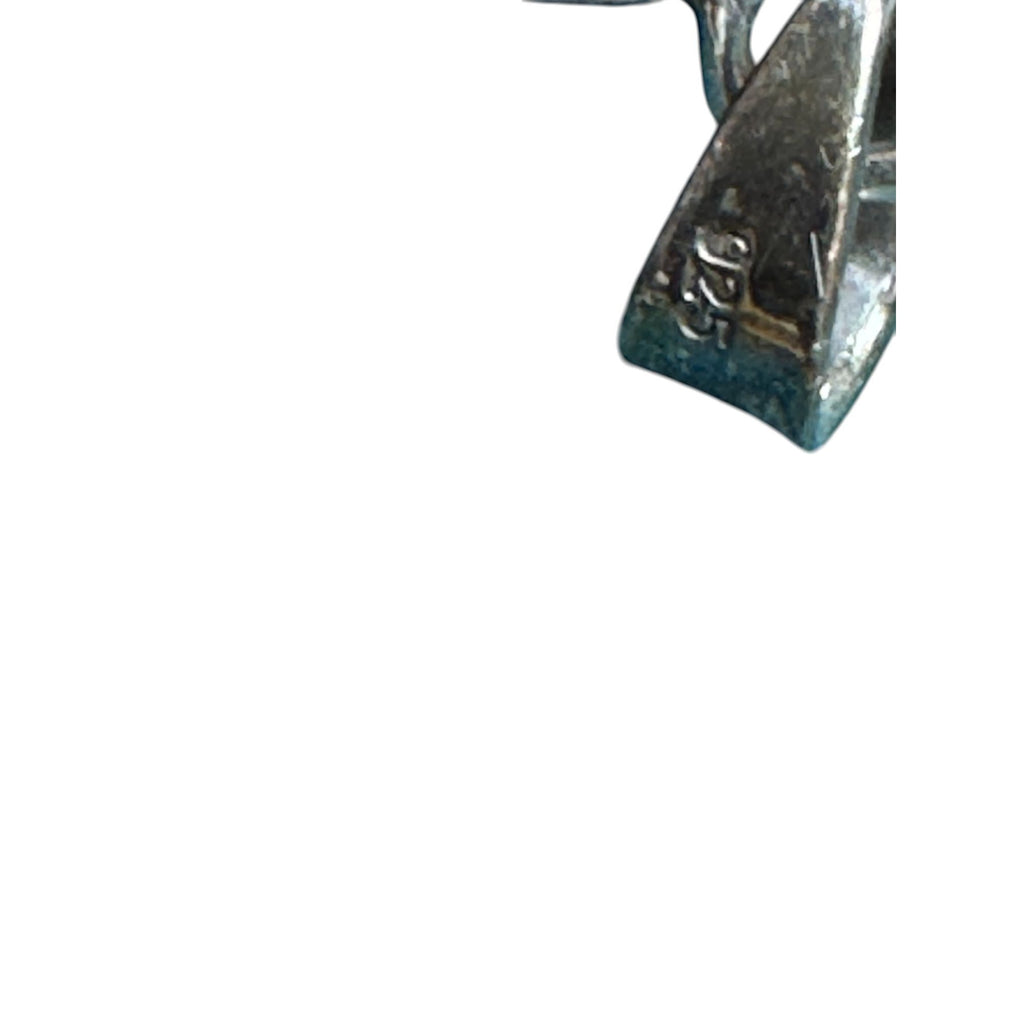 Labradorite Sterling Silver Teardrop Pendant Necklace 925 Stamped Iridescent Blue-Green Glow Elegant Jewelry For Women