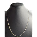 Italian Sterling Silver 925 Italy Chain Necklace – Fine Twisted Rope Style – Spring Ring Clasp
