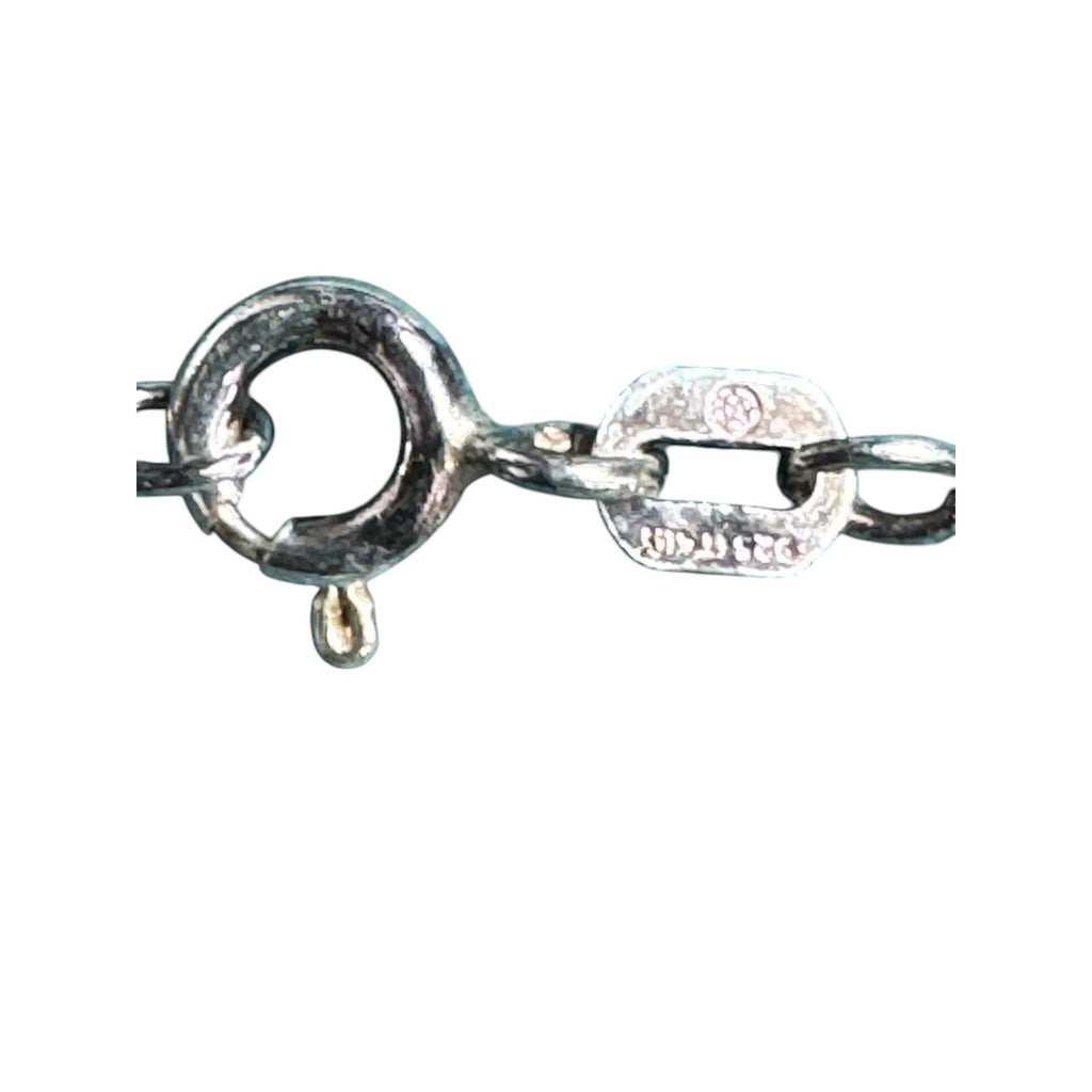 Italian Sterling Silver 925 Italy Chain Necklace – Fine Twisted Rope Style – Spring Ring Clasp
