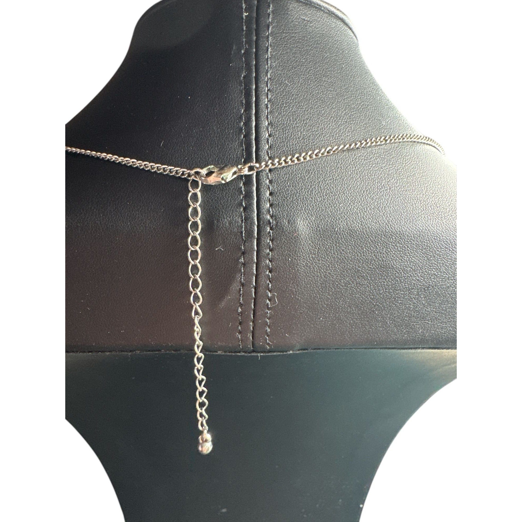 Silver Filigree Teardrop Pendant Necklace, Ornate Cutout Design, Vintage Style Jewelry
