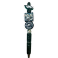 Philadelphia Eagles-Themed Beaded Pen With Glitter Handle & Iconic Logos