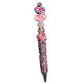 Beaded "Mama" Pink Pen With Heart & Crown Accents – Handmade Gift Idea