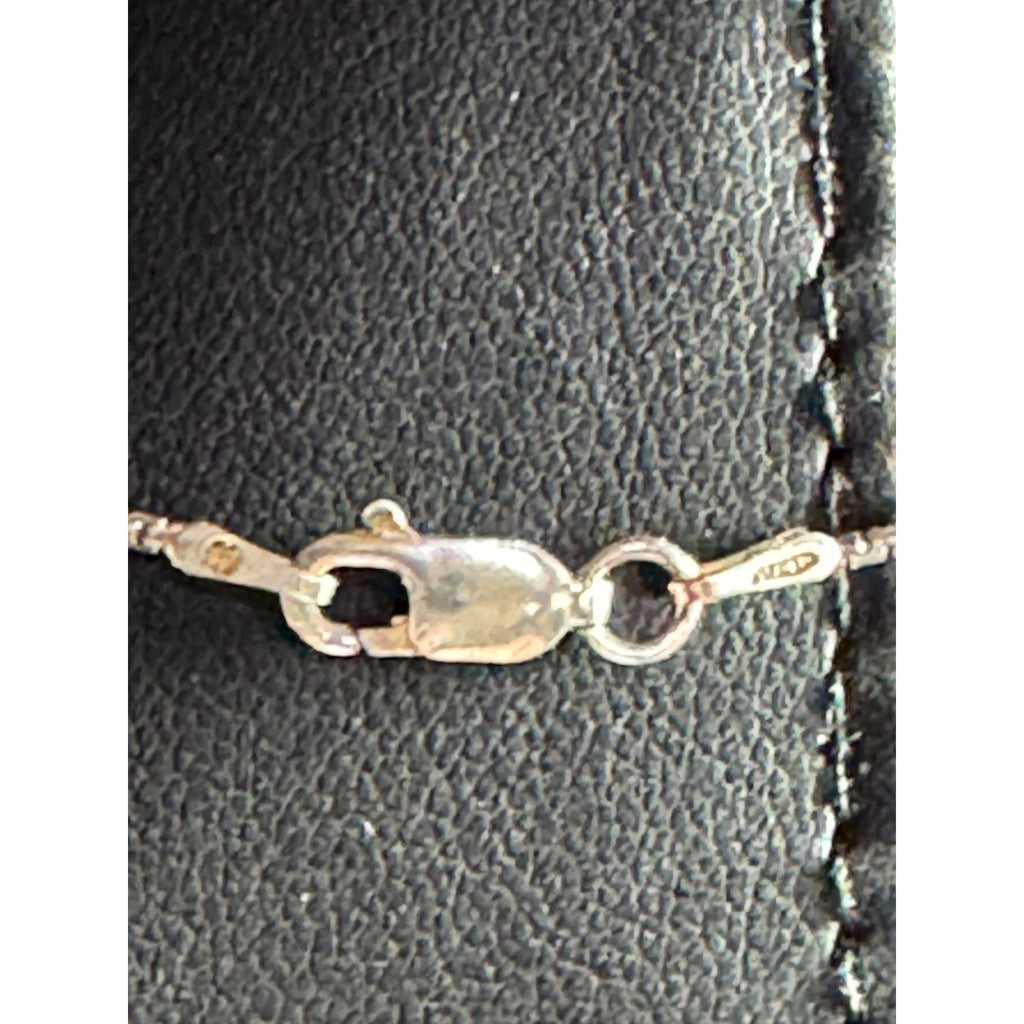 Sterling Silver Box Chain Necklace 925 Italy Lobster Clasp 15 Inches Slim Minimalist Jewelry