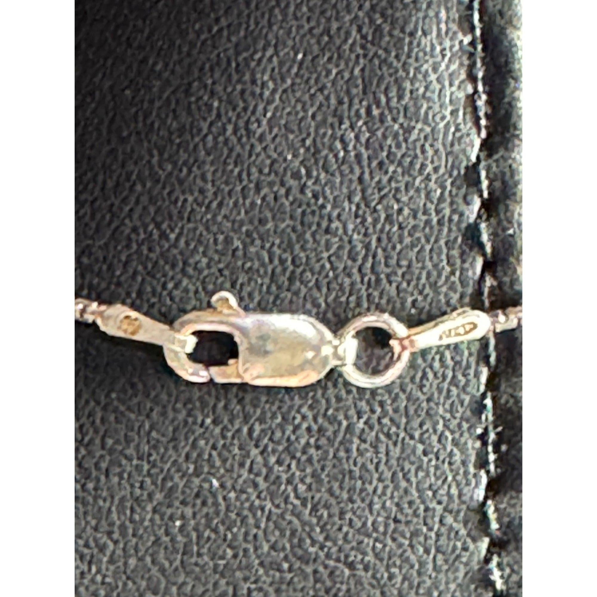 Sterling Silver Box Chain Necklace 925 Italy Lobster Clasp 15 Inches Slim Minimalist Jewelry