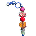 Baseball-Themed Keychain With Colorful Beads & "Its A Baseball Kinda Day" Charm For Backpacks Or Bags
