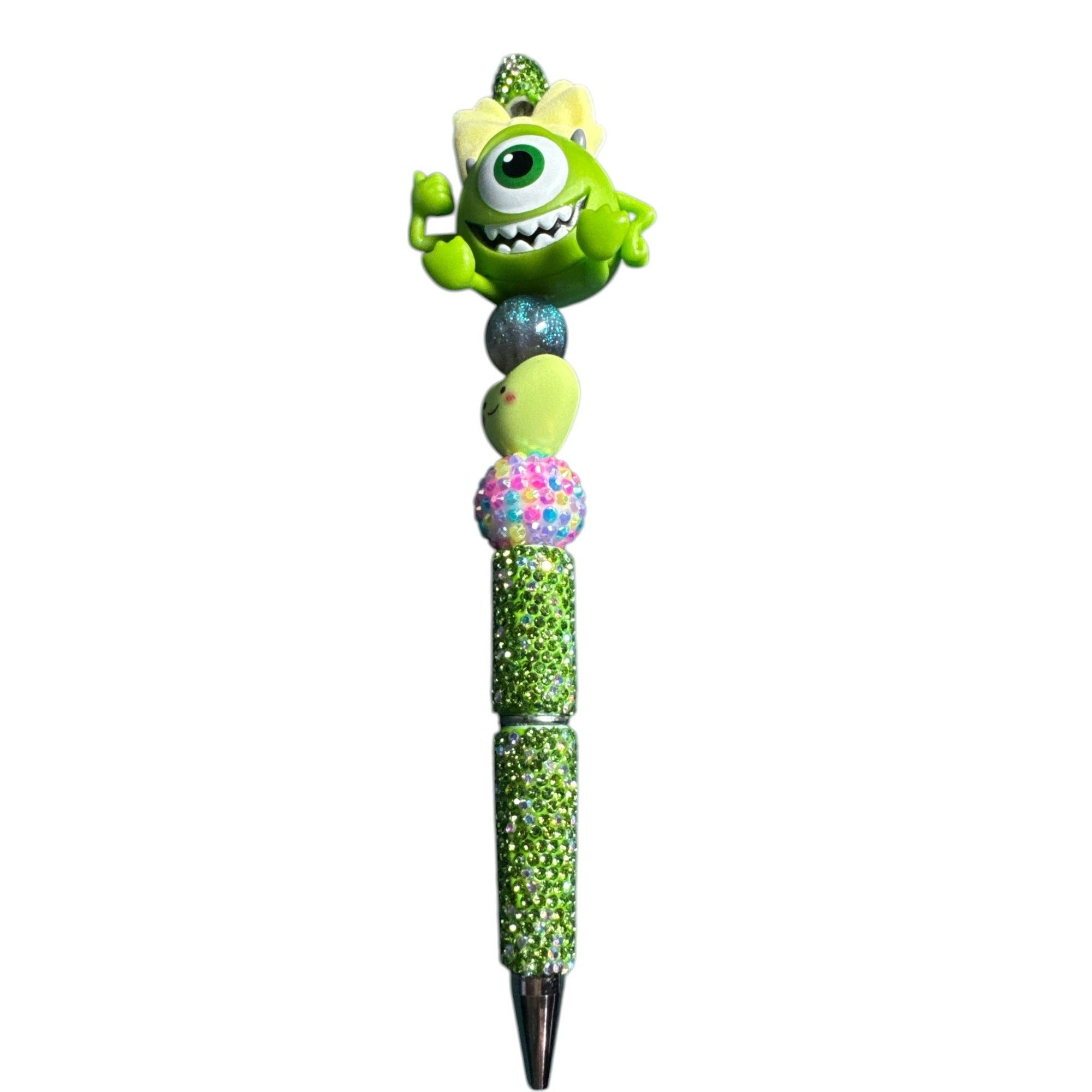 Beaded Pen Cute Character Bow Heart Glitter Novelty Writing Pen