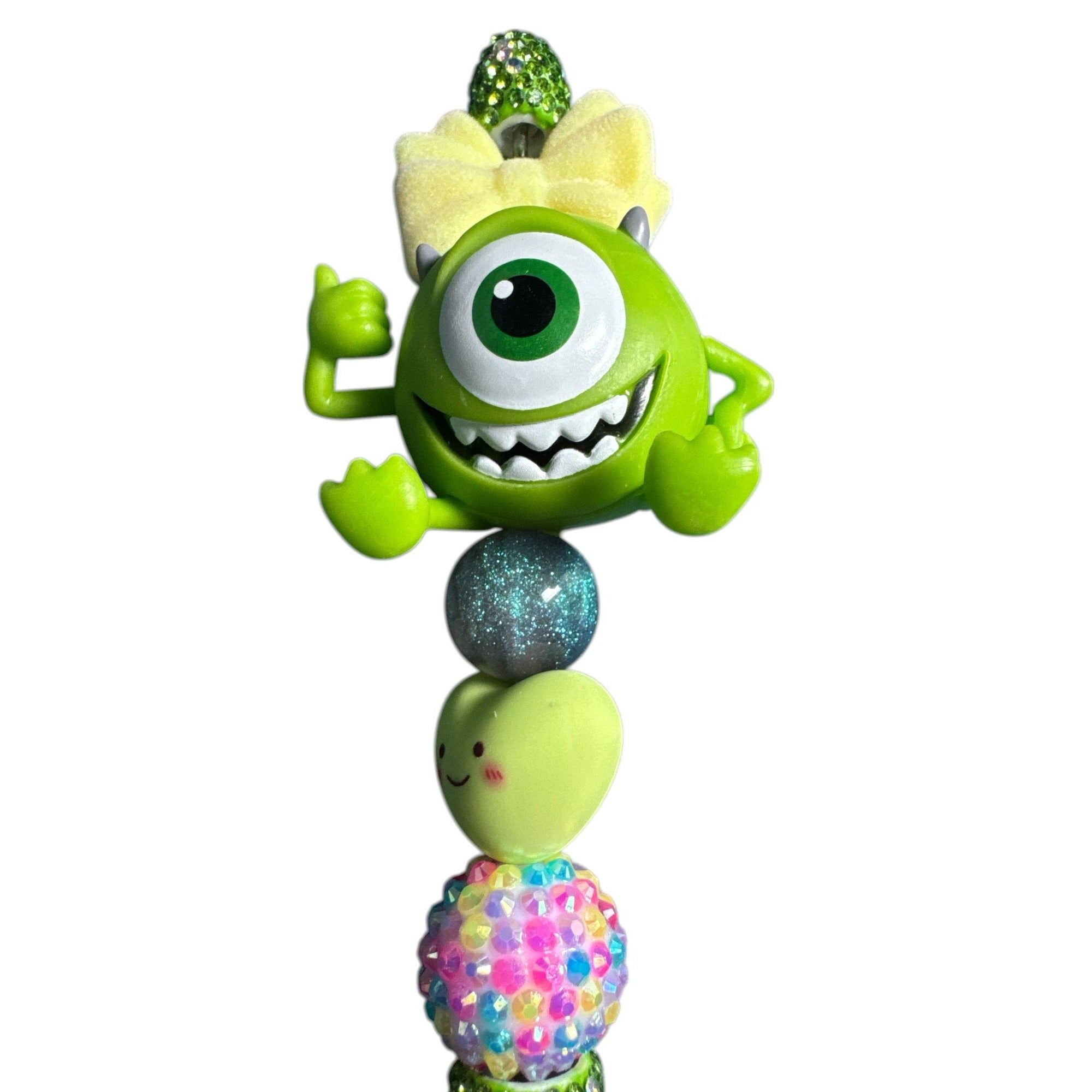 Beaded Pen Cute Character Bow Heart Glitter Novelty Writing Pen