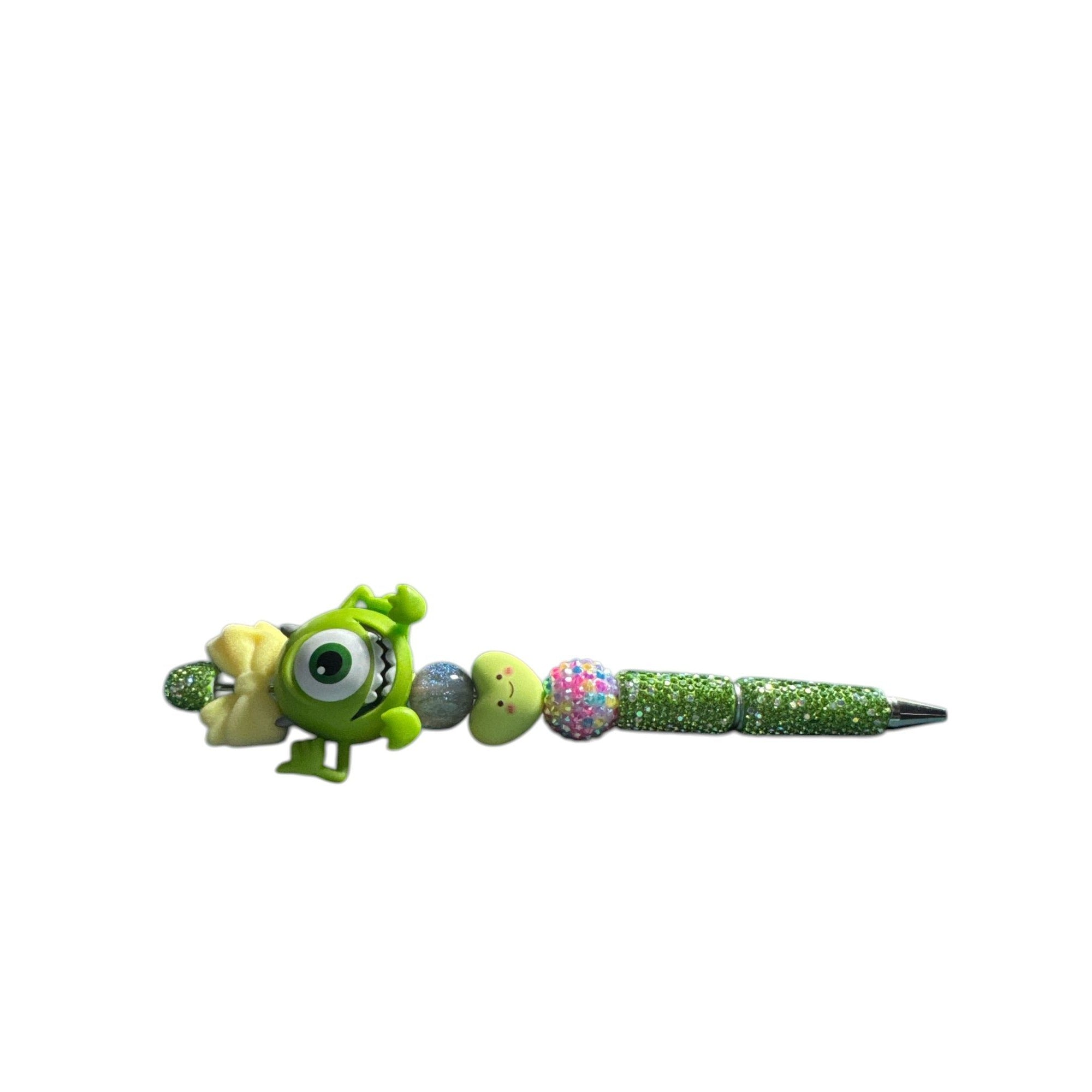 Beaded Pen Cute Character Bow Heart Glitter Novelty Writing Pen