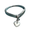 Sterling Silver Heart Ring with Dangling Charm, Size 6.5, Cute Minimalist Jewelry