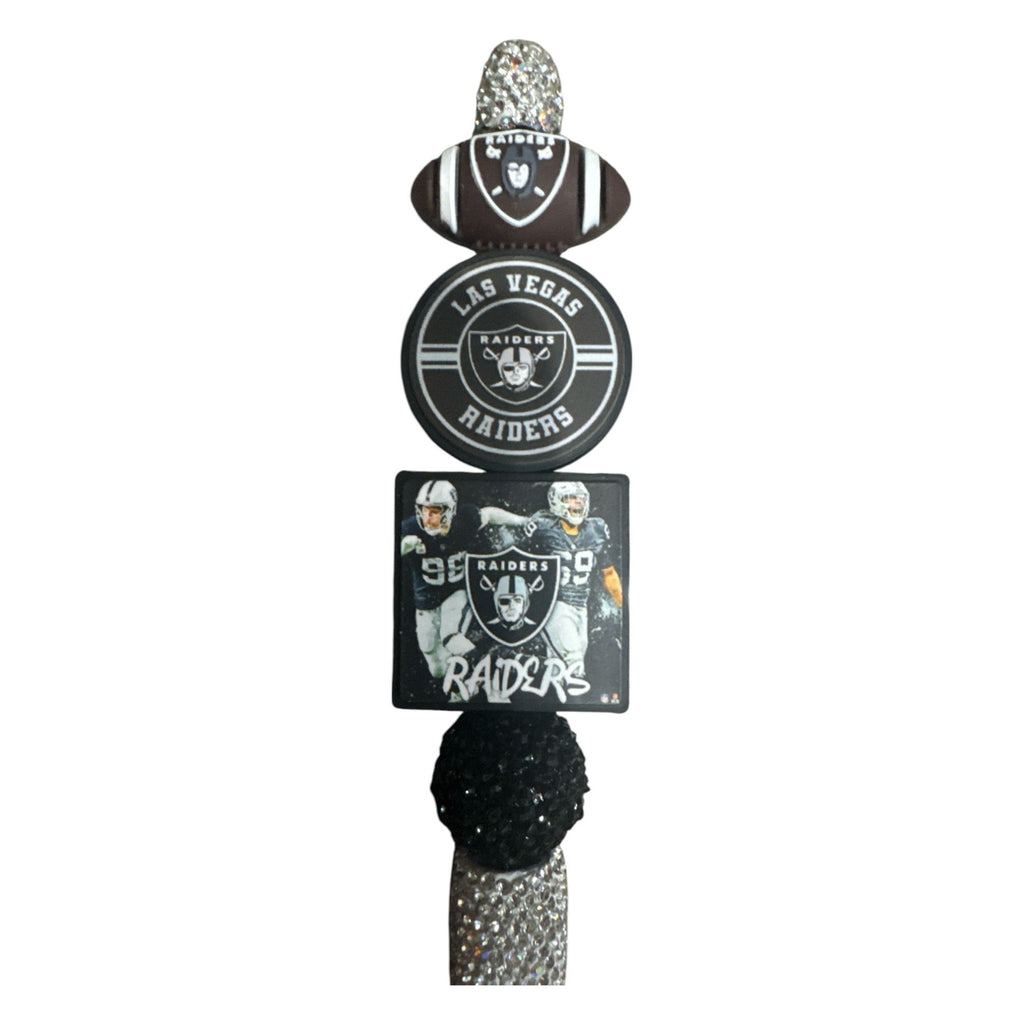 Las Vegas Raiders Bling Pen With Team Logos Crystals & Football-Themed Design Ideal For Sports Fans And Collectors