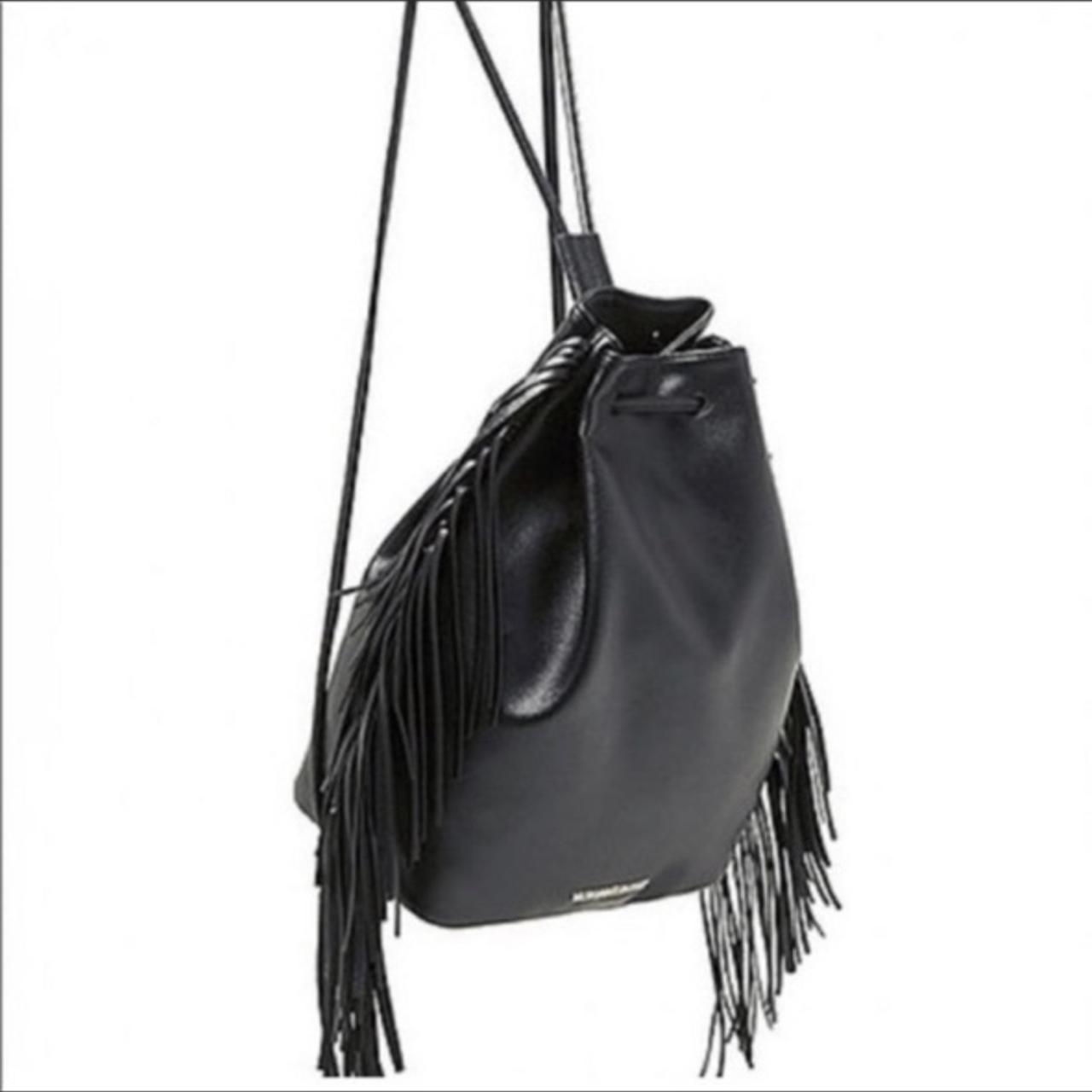 Express Genuine Black Leather Satchel Hand Bag Purse