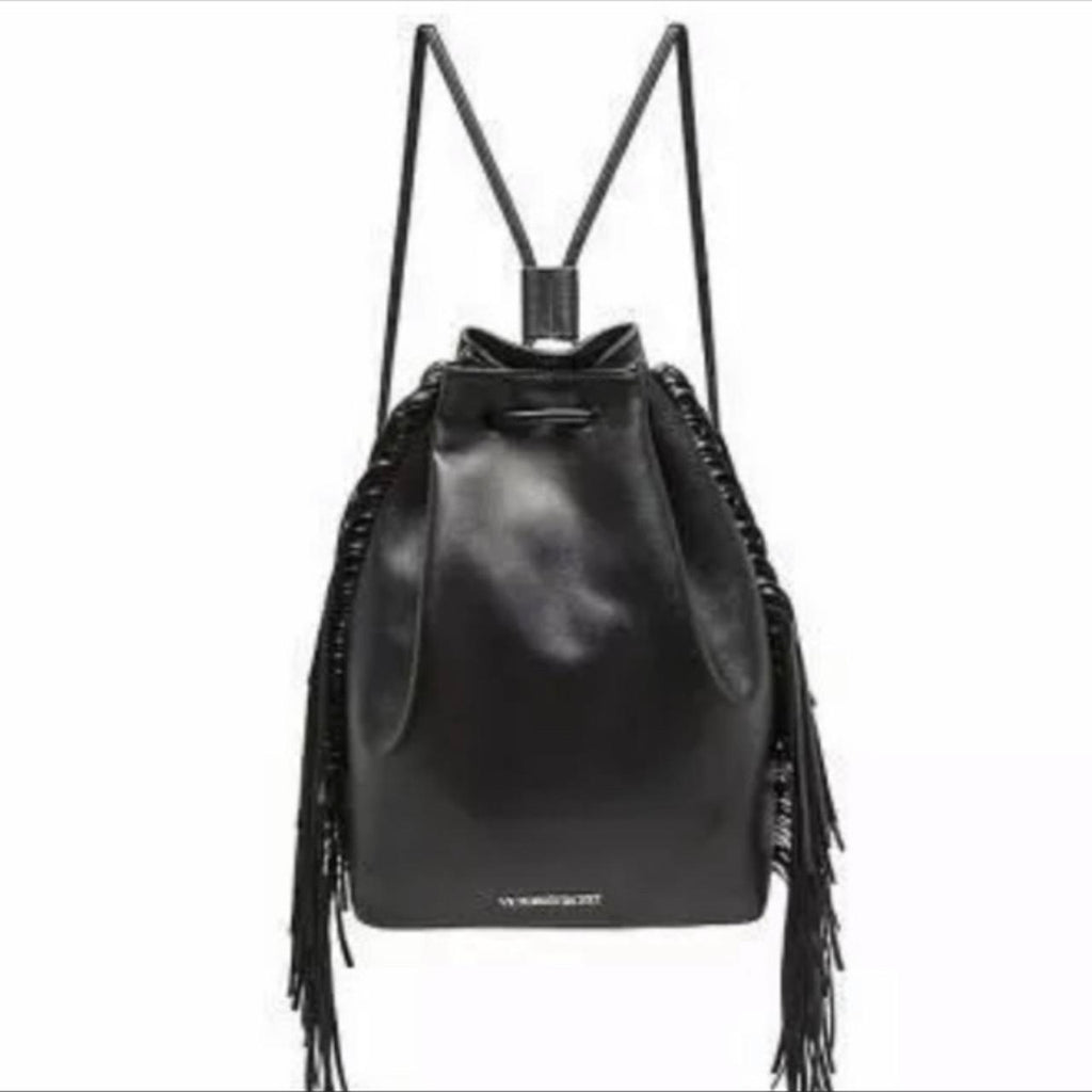 Express Genuine Black Leather Satchel Hand Bag Purse