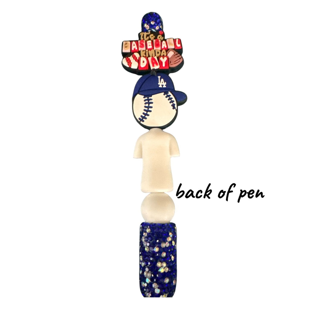 Its A Baseball Kinda Day LA Dodgers-Themed Glitter Pen