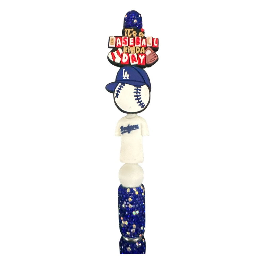 Its A Baseball Kinda Day LA Dodgers-Themed Glitter Pen