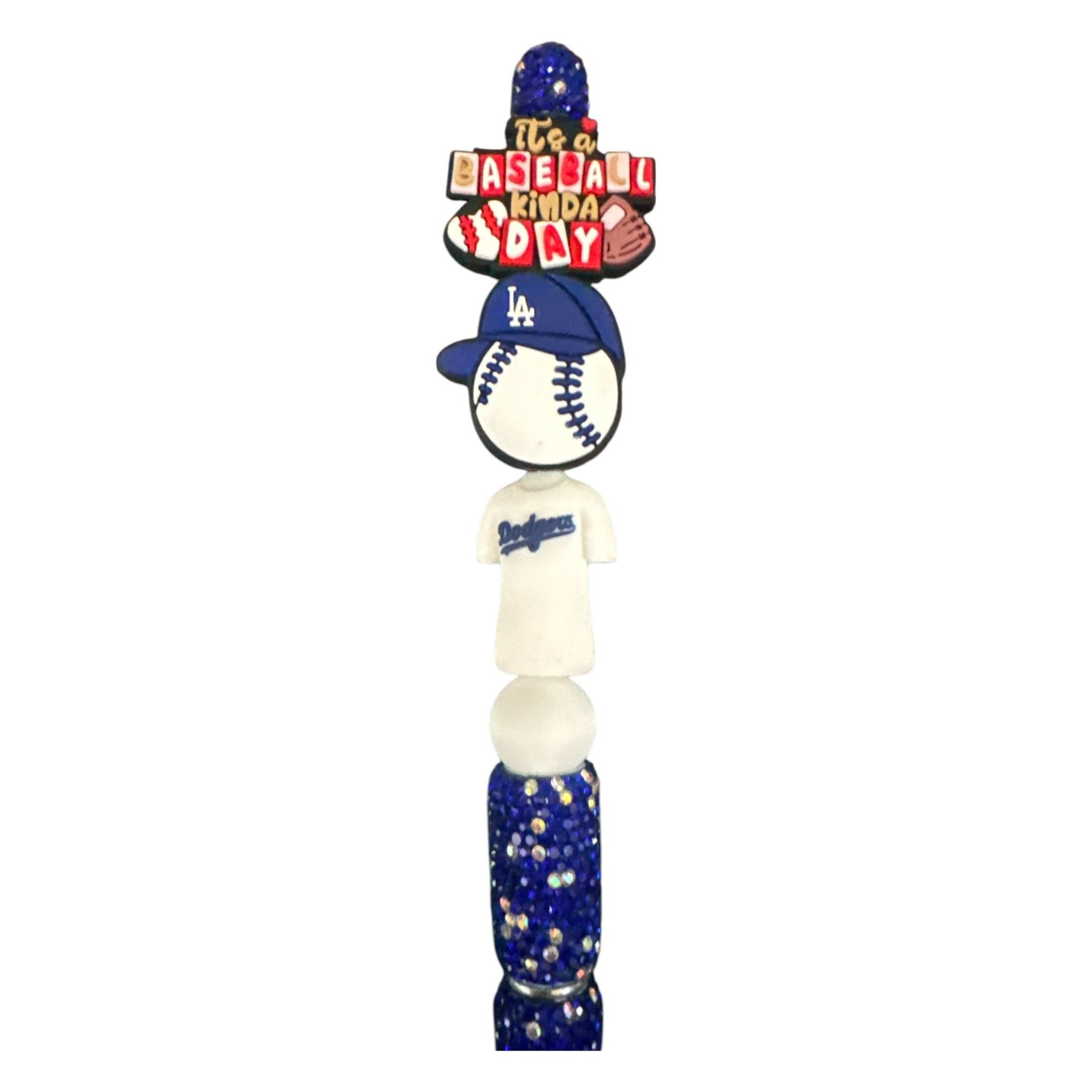 Its A Baseball Kinda Day LA Dodgers-Themed Glitter Pen