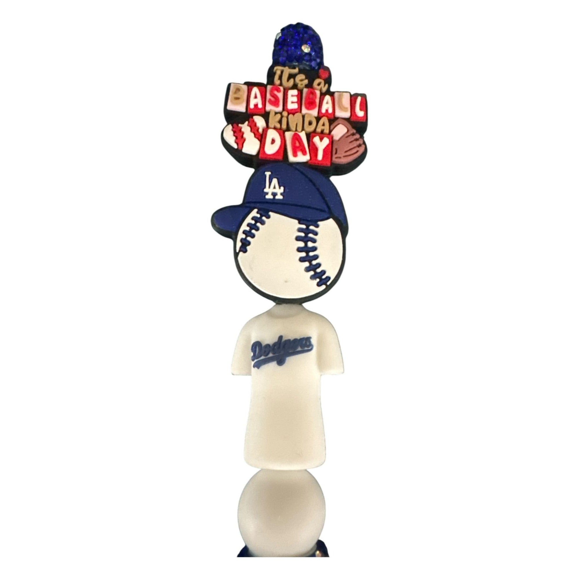 Its A Baseball Kinda Day LA Dodgers-Themed Glitter Pen