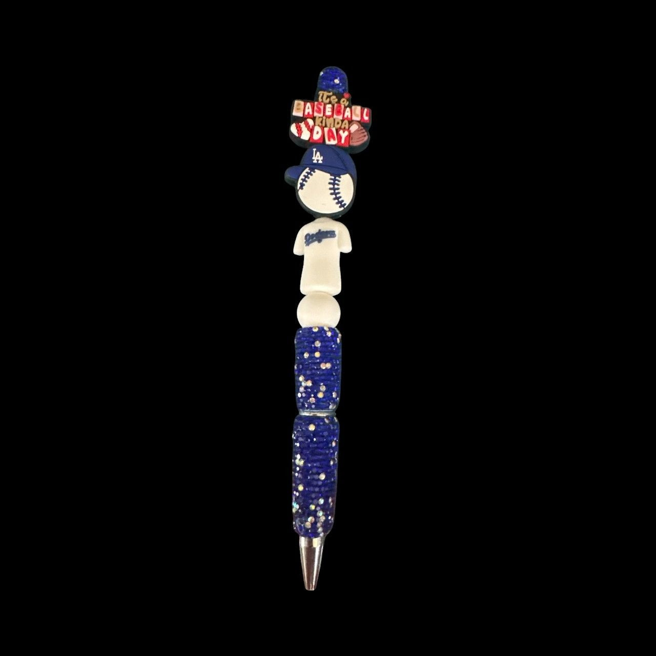 Its A Baseball Kinda Day LA Dodgers-Themed Glitter Pen