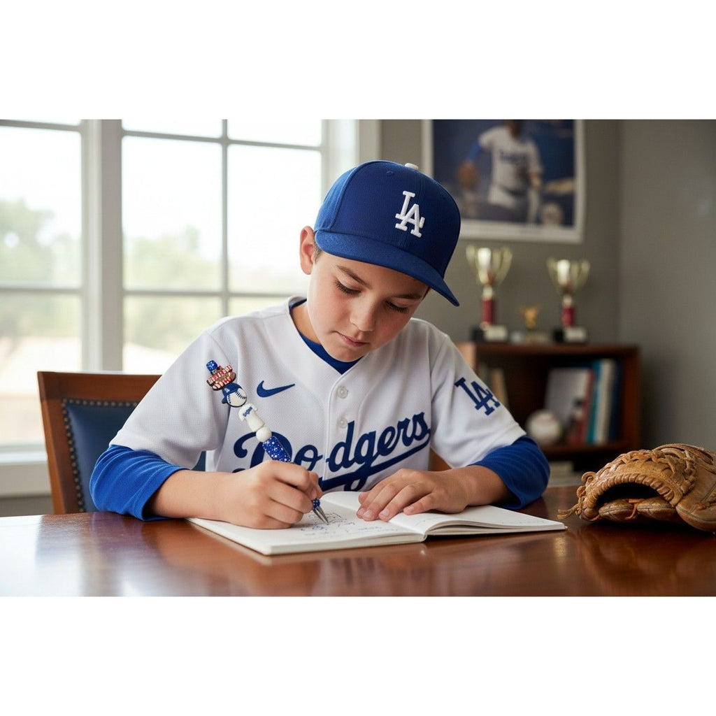 Its A Baseball Kinda Day LA Dodgers-Themed Glitter Pen