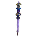 Baltimore Ravens Sparkling Beaded Ballpoint Pen With Team Logos & Purple Rhinestones