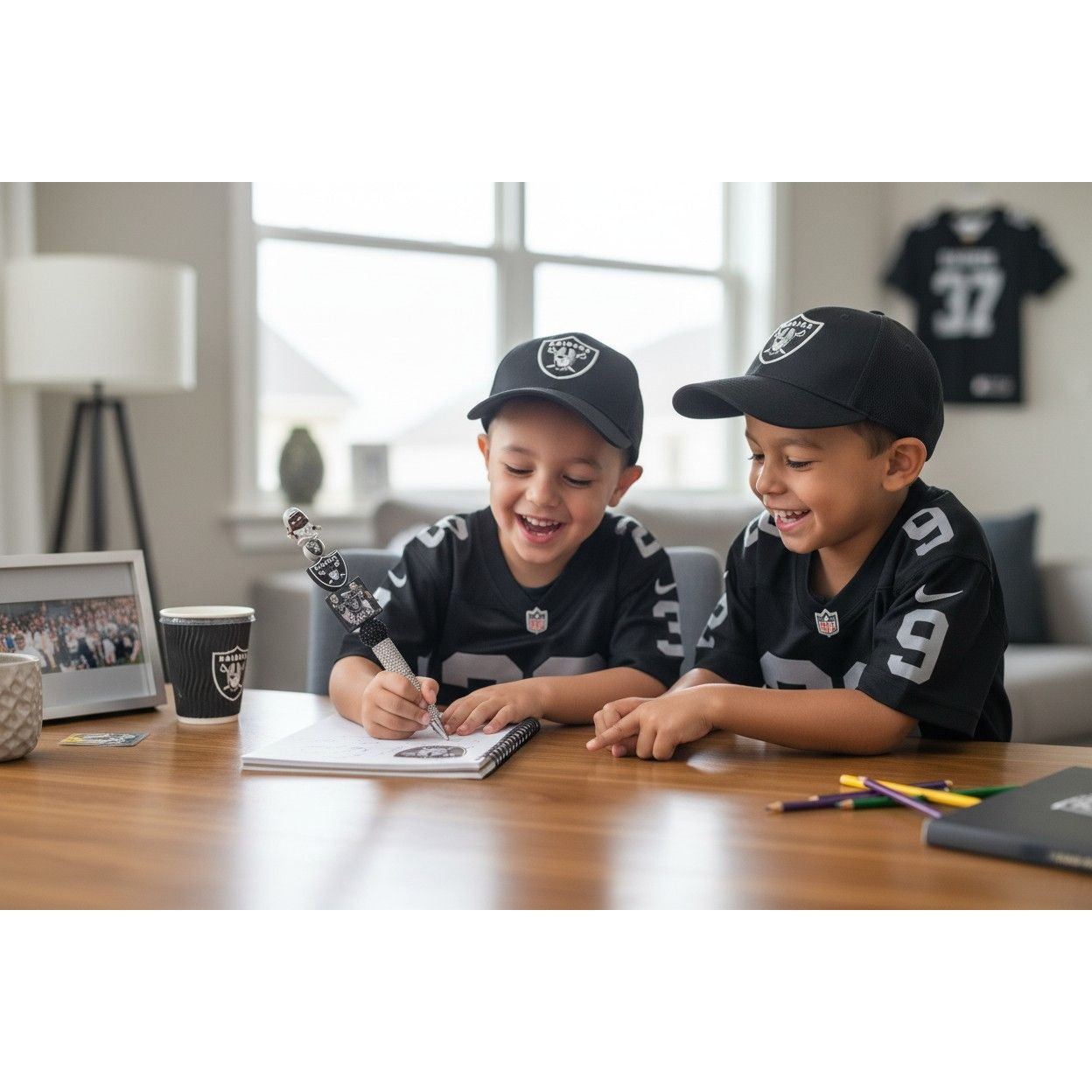 Las Vegas Raiders Rhinestone Bling Pen With Figurine & Team Logo Accents