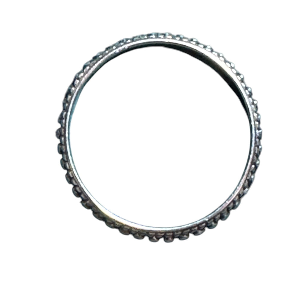 Sterling Silver Eternity Band With Intricate Marcasite Detailing For Women