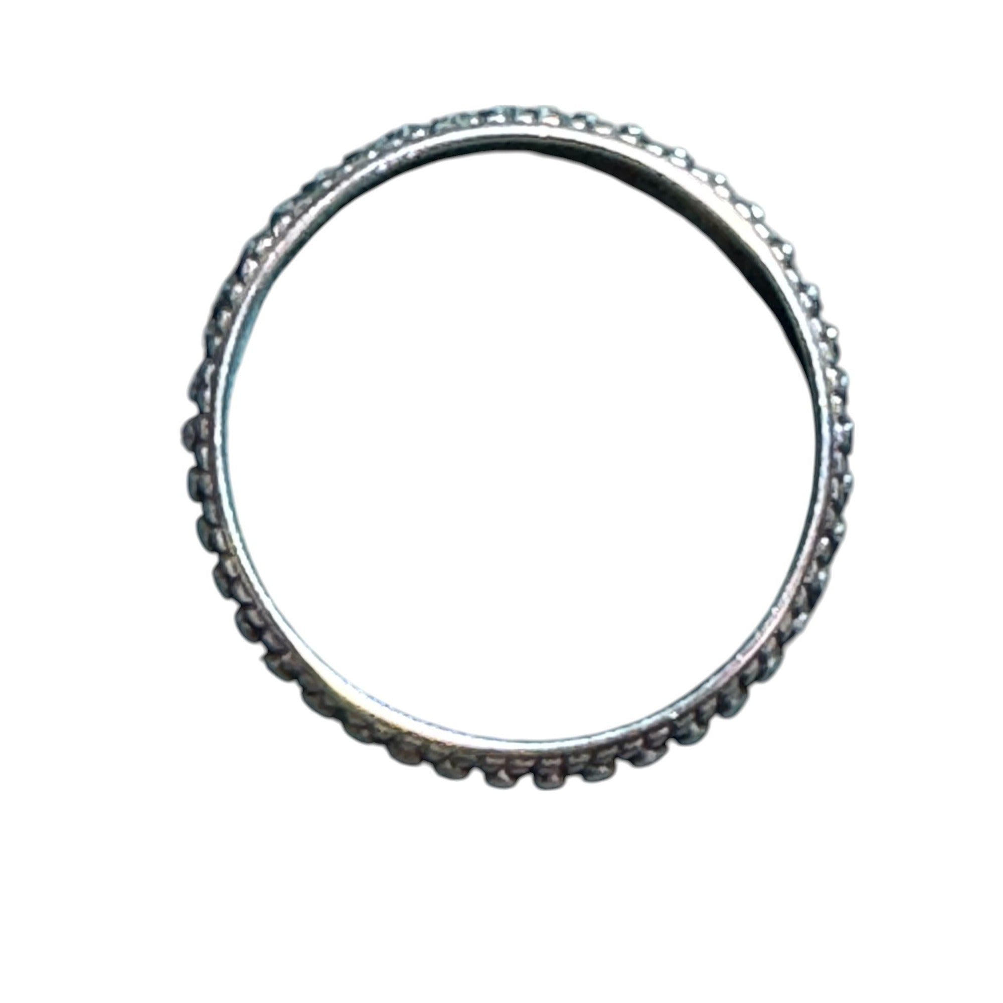 Sterling Silver Eternity Band With Intricate Marcasite Detailing For Women