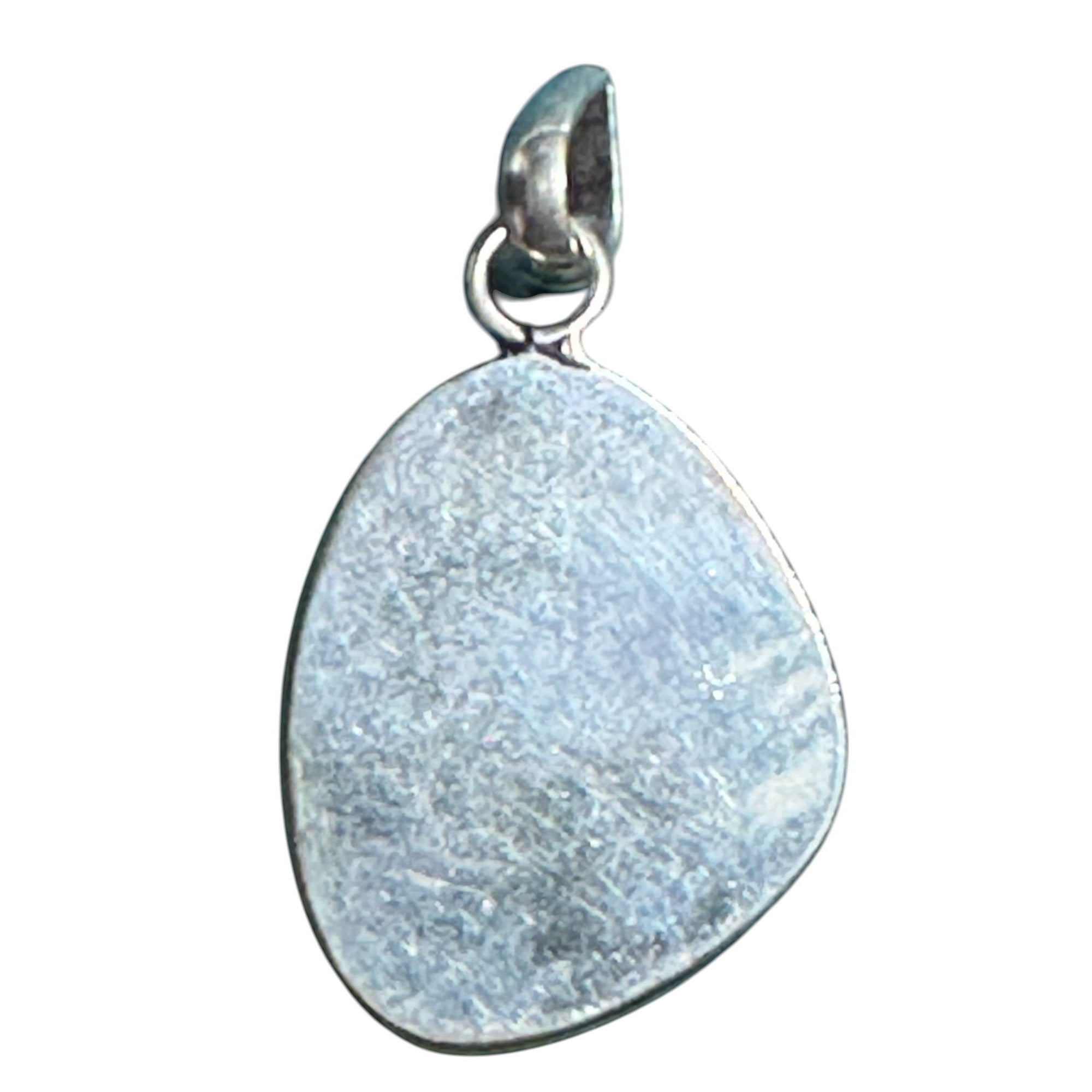 Rainbow Moonstone Pendant With Sterling Silver Setting - Iridescent Teardrop Design Necklace For Women