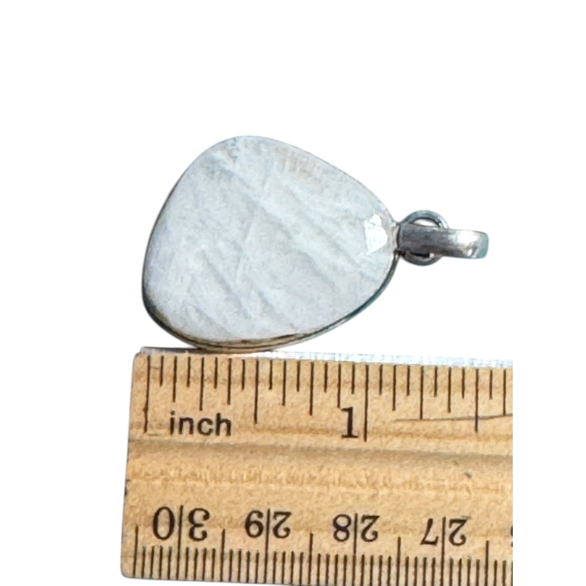 Rainbow Moonstone Pendant With Sterling Silver Setting - Iridescent Teardrop Design Necklace For Women