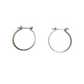Gold-Tone Hoop Earrings With Secure Hinged Clasps For Women