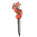 Luxury Jeweled Decorative Pen – Crystal Encrusted Phoenix/Fish Design, Pearl Accent, Collectible Gift