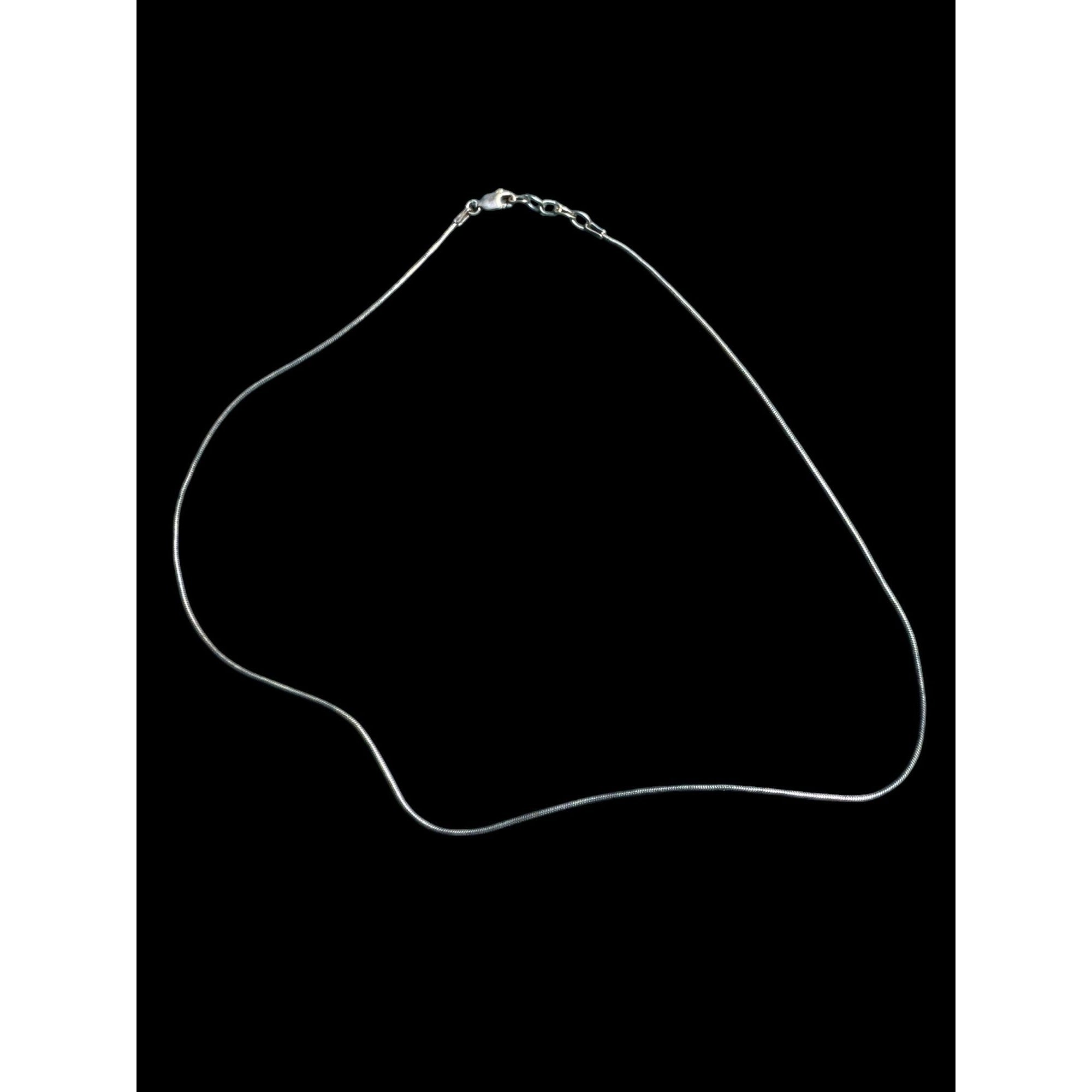 Sterling Silver 925 Italy Chain Necklace – AGI Marked – Classic Minimalist Jewelry