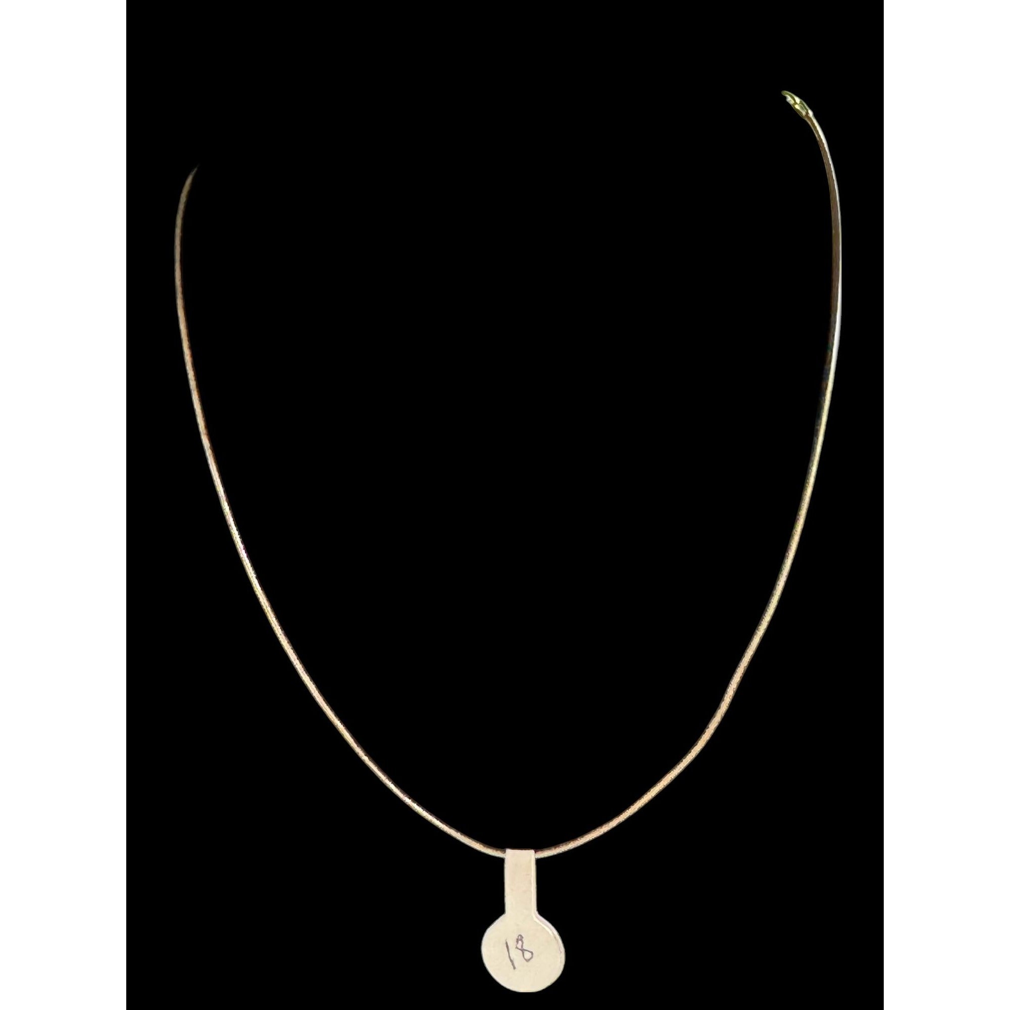 Sterling Silver 925 Italy Chain Necklace – AGI Marked – Classic Minimalist Jewelry