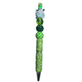 My Melody Beaded Green Ballpoint Pen with Rhinestones & Decorative Accents for Writing or Gifting