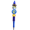 Los Angeles Rams Themed Decorative Pen With Beaded Handle And Team Logos